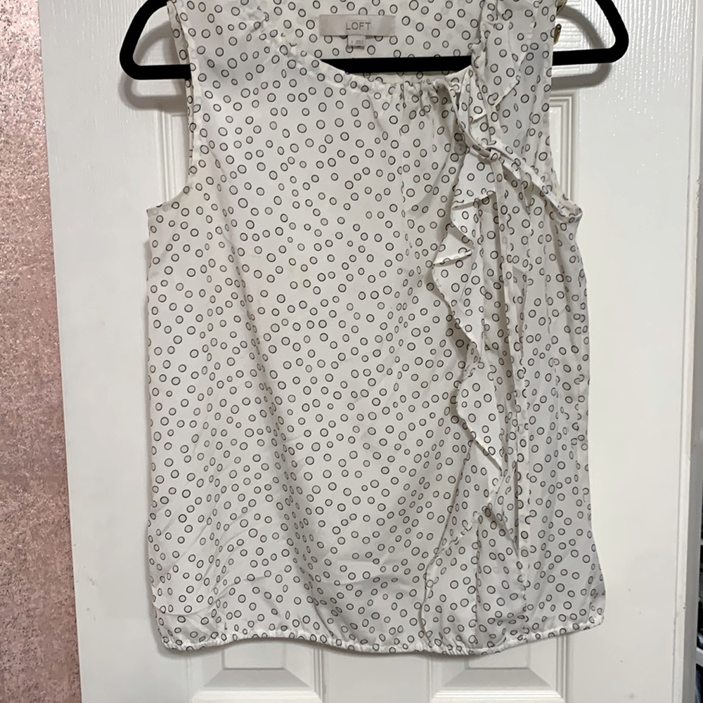Loft white blouse